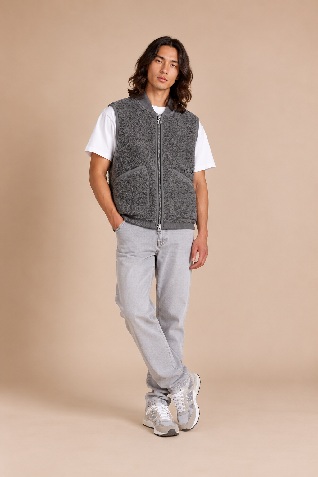 VESTE ARTHUR - GREY MELANGE