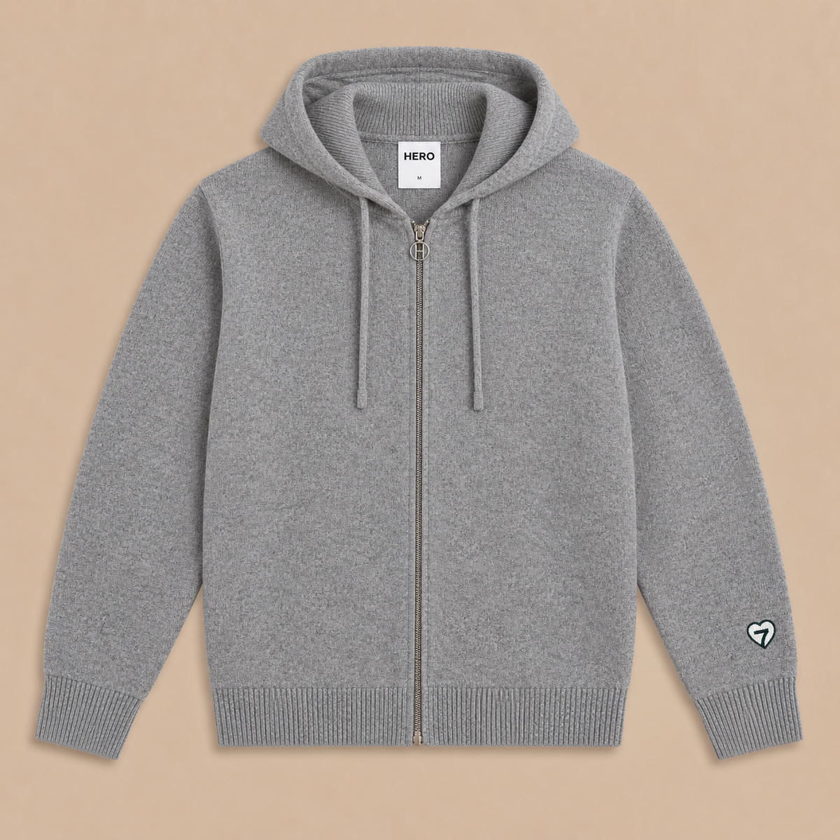 GILET AUDRAN ZIP - GREY MELANGE