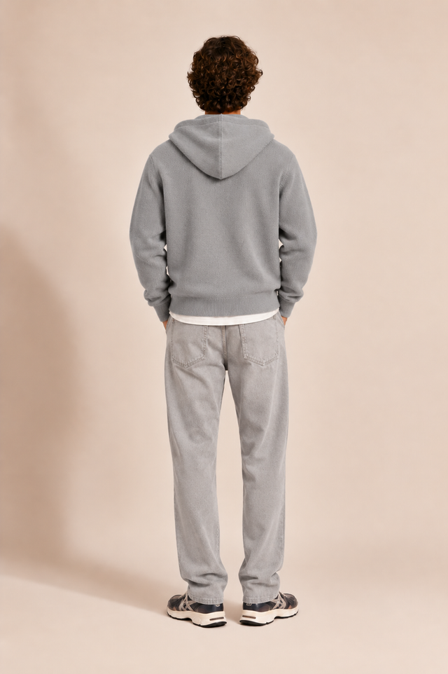 GILET AUDRAN ZIP - GREY MELANGE