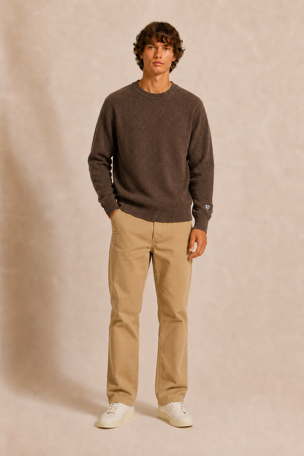 PANTALON BASIC CHINO - BEIGE
