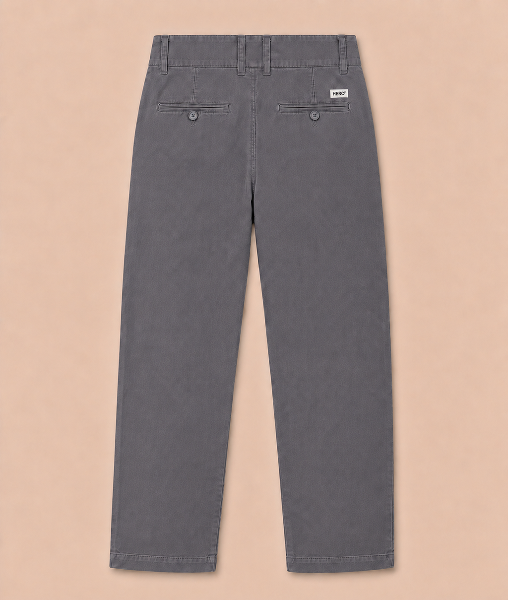 PANTALON BASIC CHINO - ASPHALTE