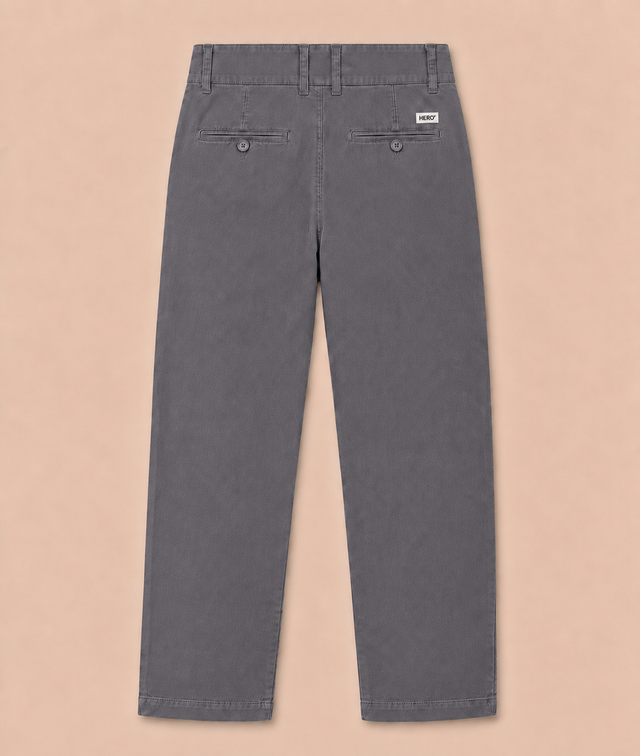 PANTALON BASIC CHINO - ASPHALTE
