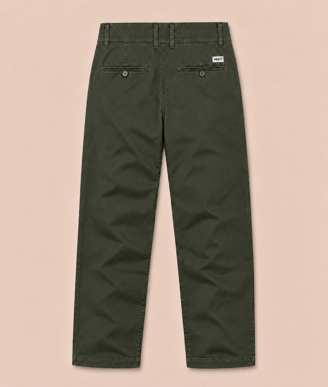 PANTALON BASIC CHINO - MILITARY