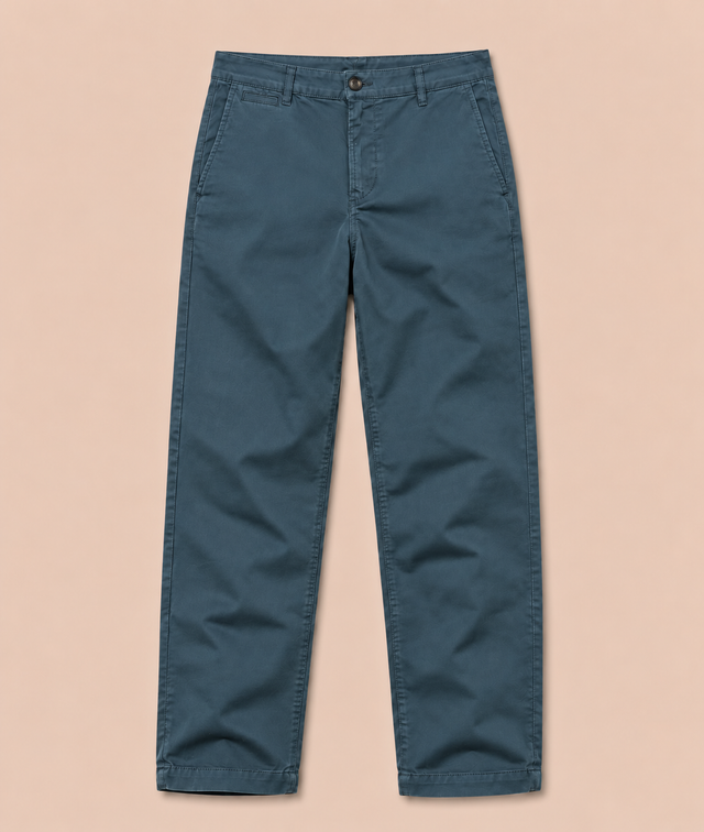 PANTALON BASIC CHINO - BLEU