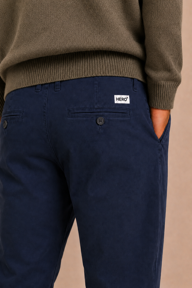 PANTALON BASIC CHINO - DARK NAVY