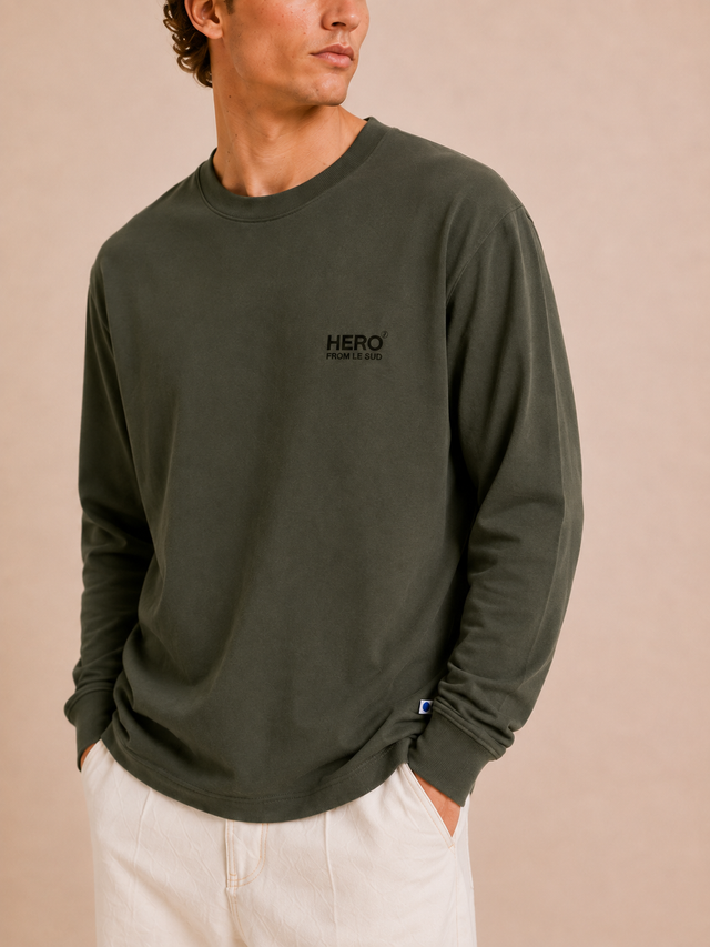 T-SHIRT BASIC ML - MILITARY