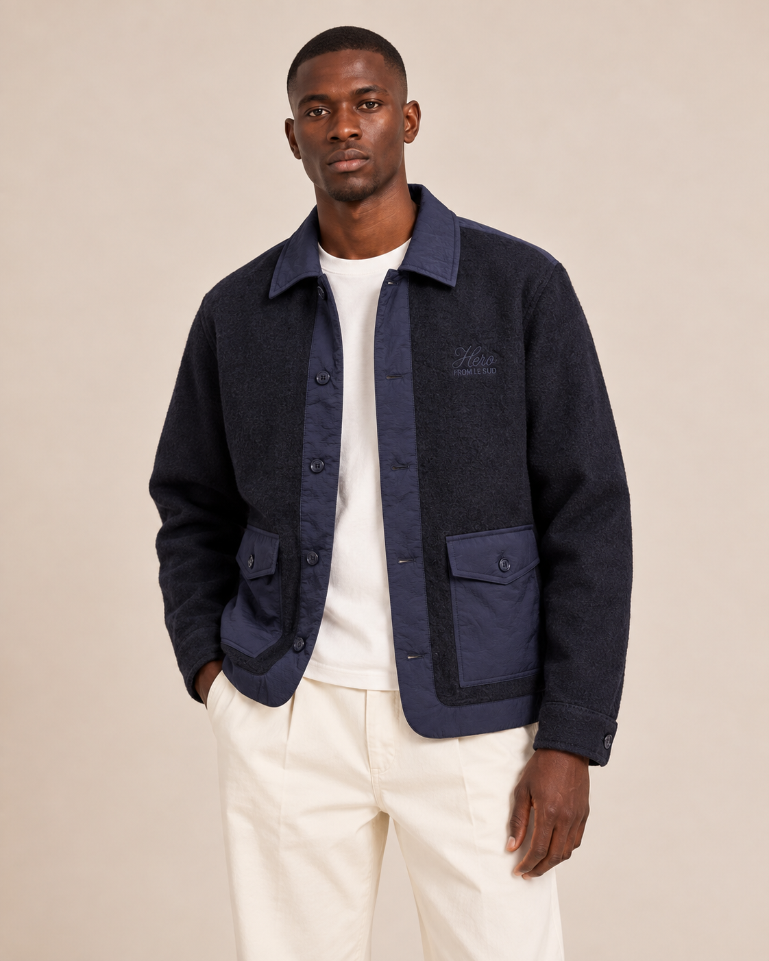 VESTE CESAR WOOL - NAVY