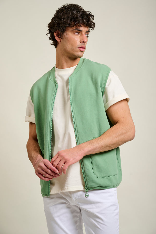 GILET CHARLES - SAGE GREEN