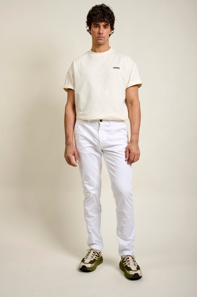 PANTALON CHINO BASIC - WHITE