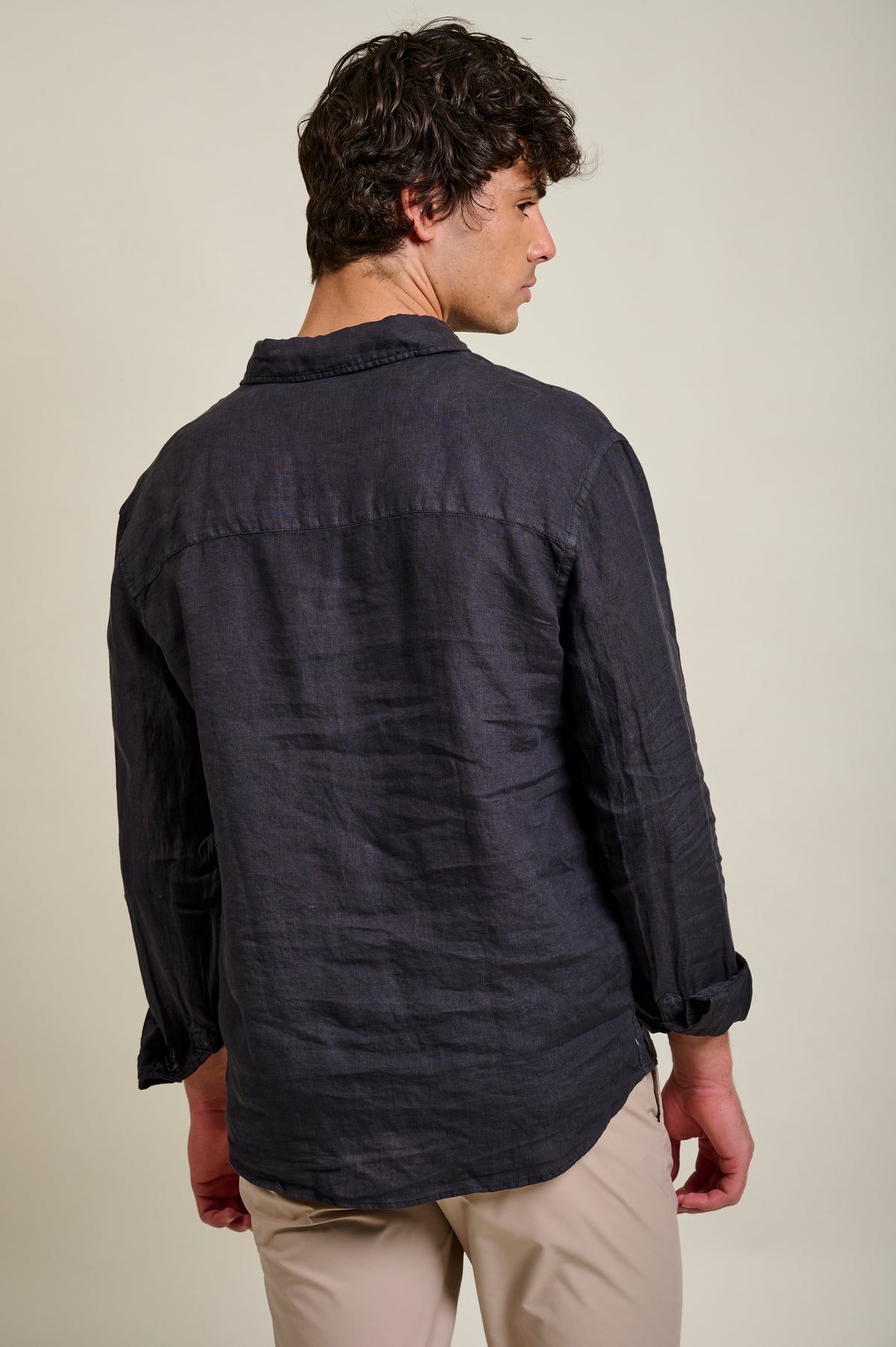 CHEMISE LINEN - NAVY
