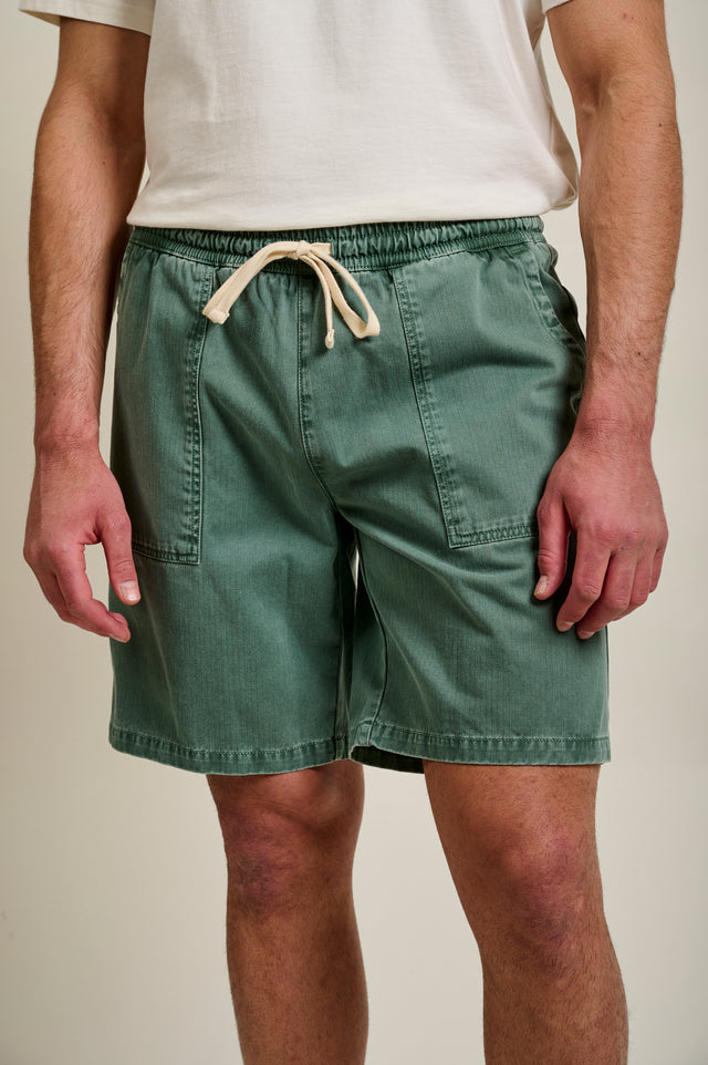 SHORT CARL - SAGE GREEN