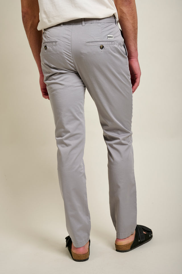 PANTALON CHINO BASIC - ACIER