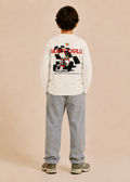 T-SHIRT CHECKBOARD KID ML - OFF WHITE