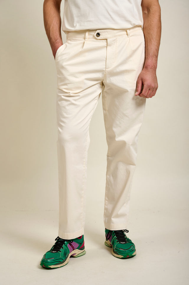 PANTALON CHINO MODERN - OFF WHITE