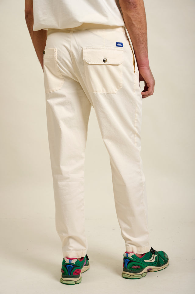 PANTALON CHINO MODERN - OFF WHITE