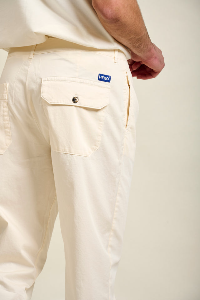 PANTALON CHINO MODERN - OFF WHITE