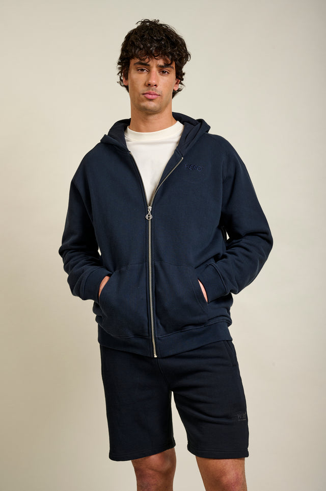 HOODIE ZIPPÉ CHIRO - NAVY