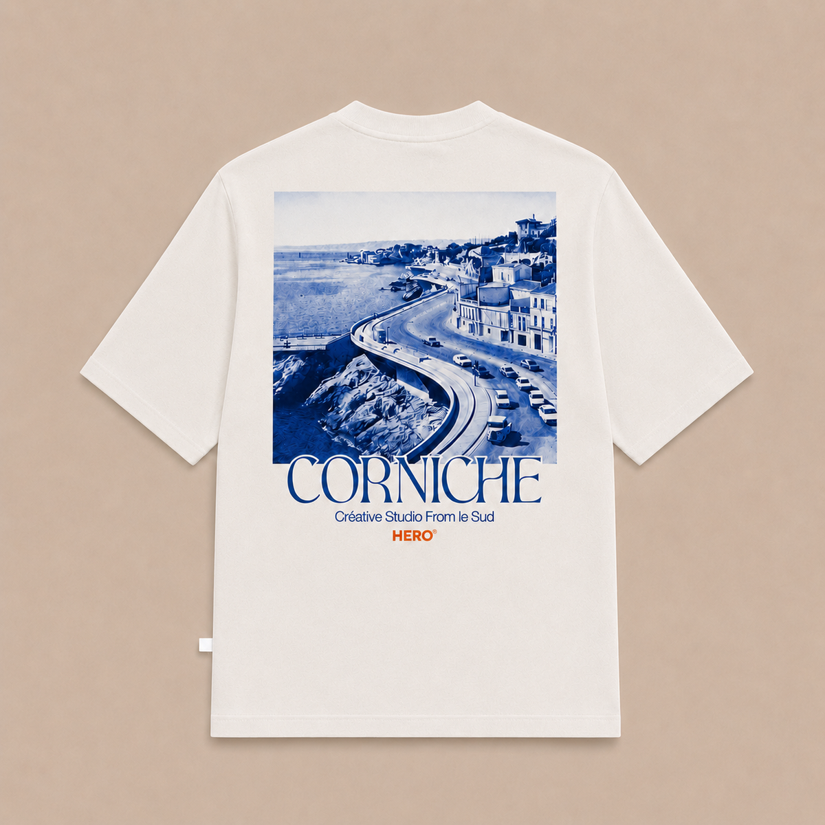 T-SHIRT CORNICHE TEE - OFF WHITE