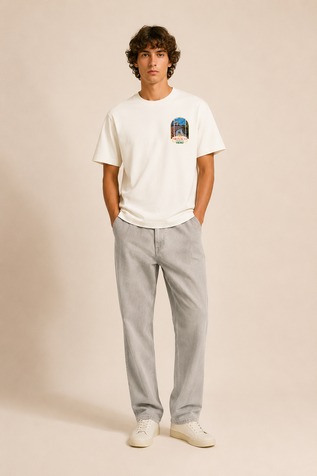 T-SHIRT CROWD TEE - OFF WHITE