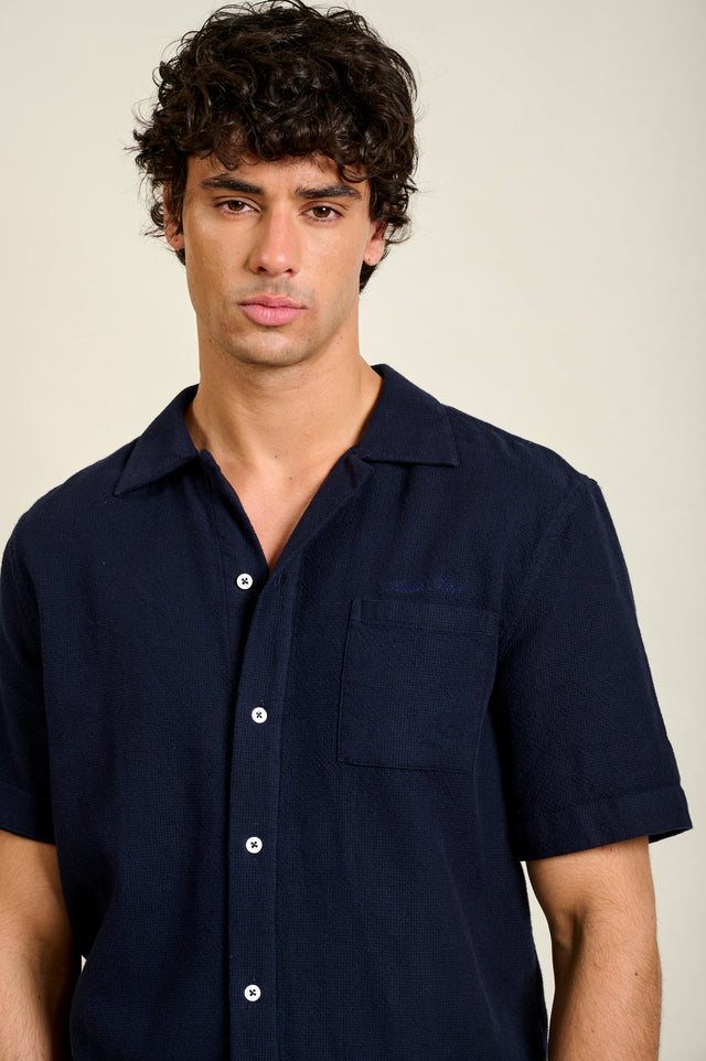 CHEMISE CURTIS - NAVY