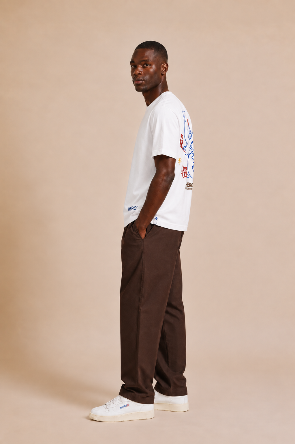 T-SHIRT PEACE TEE - OFF WHITE