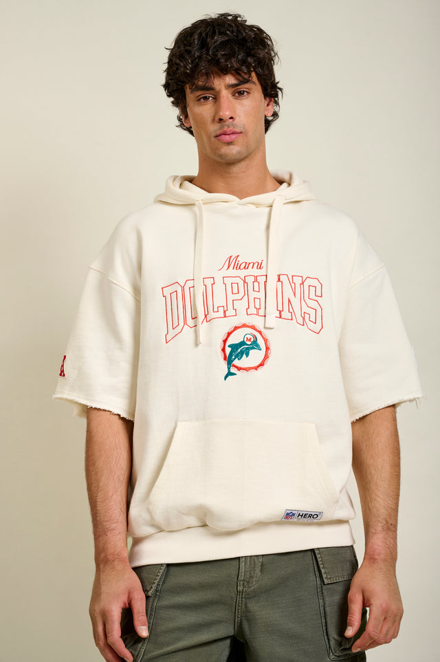 SWEAT À CAPUCHE DOLPHINS SW - OFF WHITE