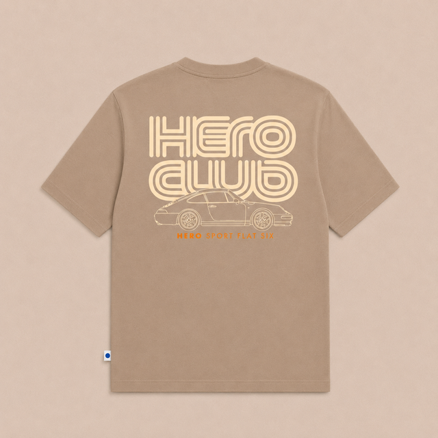 T-SHIRT FLAT SIX - BEIGE