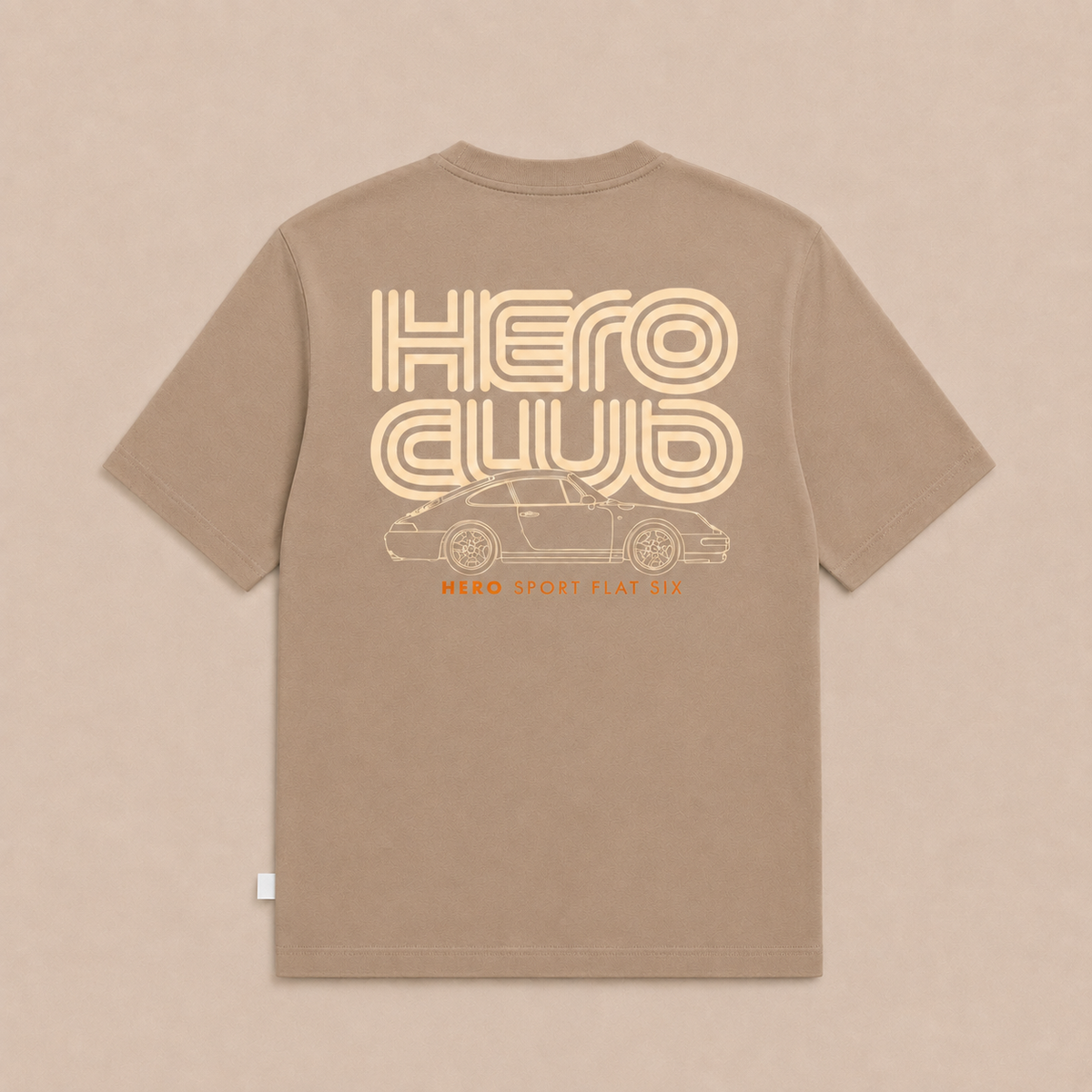 T-SHIRT FLAT SIX - BEIGE