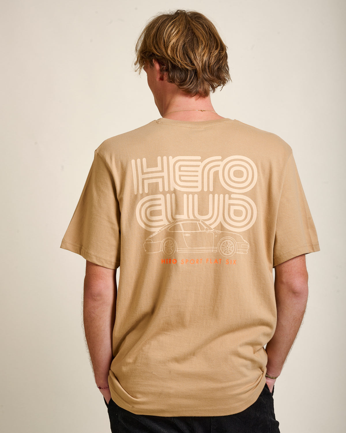 T-SHIRT FLAT SIX - BEIGE