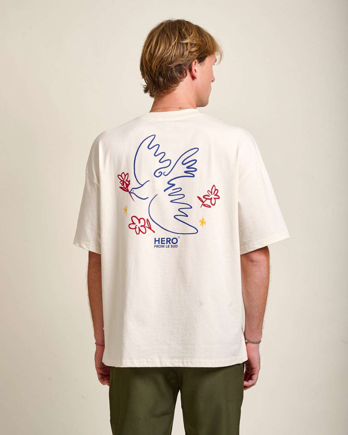 T-SHIRT PEACE TEE - OFF WHITE
