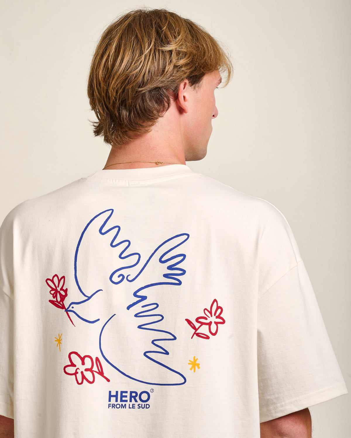 T-SHIRT PEACE TEE - OFF WHITE