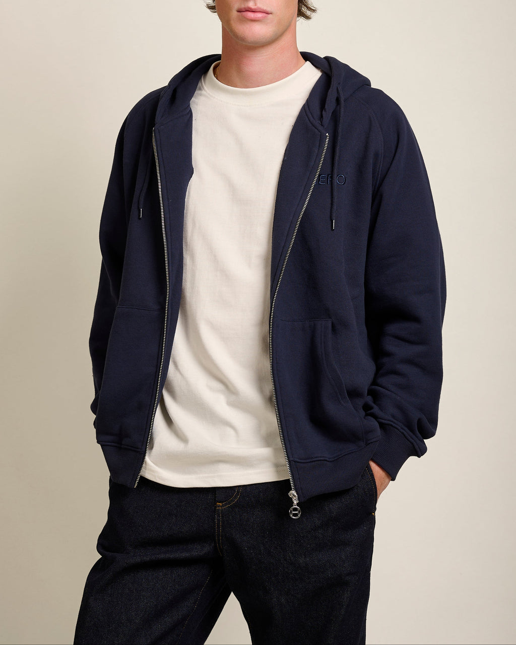 HOODIE ZIPPÉ CHIRO - NAVY