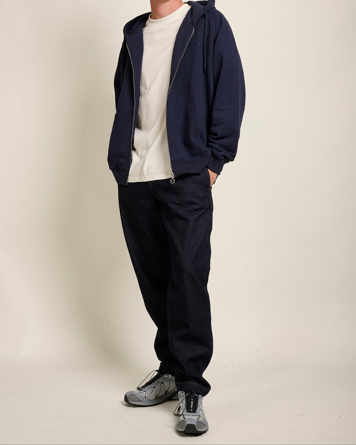 HOODIE ZIPPÉ CHIRO - NAVY