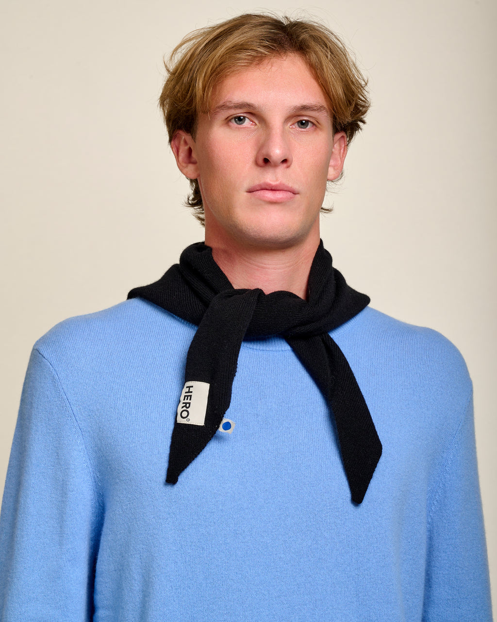 WOOL BANDANA - BLACK