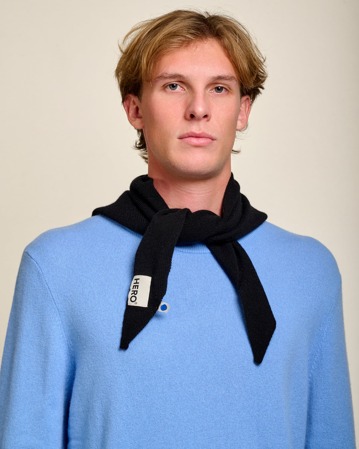 WOOL BANDANA - BLACK