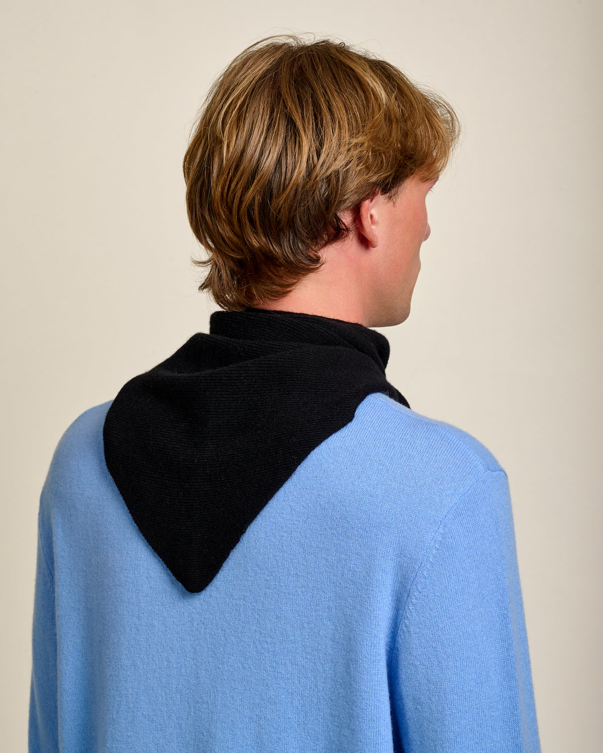 WOOL BANDANA - BLACK