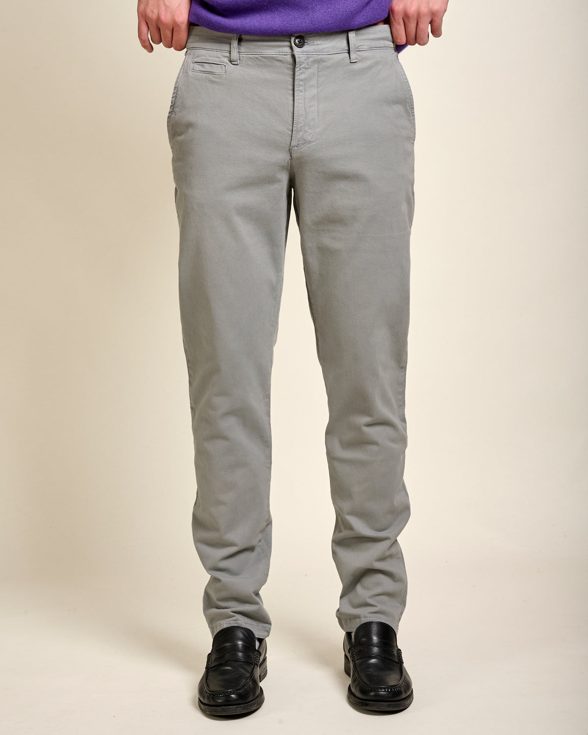 PANTALON CHINO BASIC - ACIER