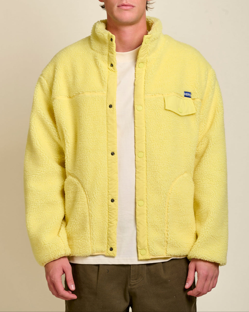 VESTE ALECK POLAIR - YELLOW