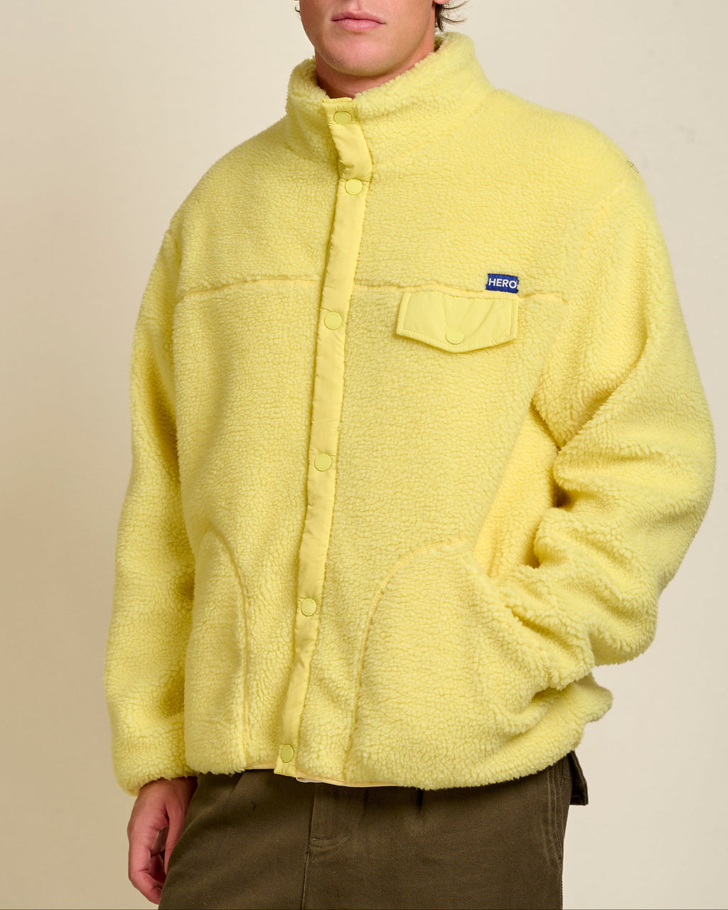 VESTE ALECK POLAIR - YELLOW