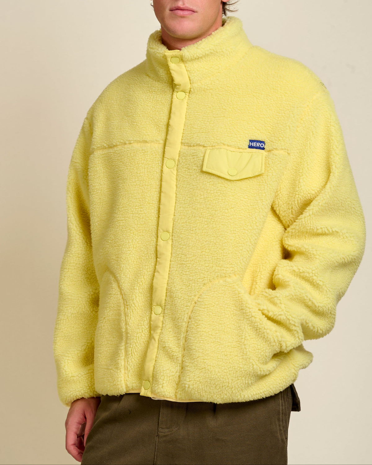 VESTE ALECK POLAIR - YELLOW
