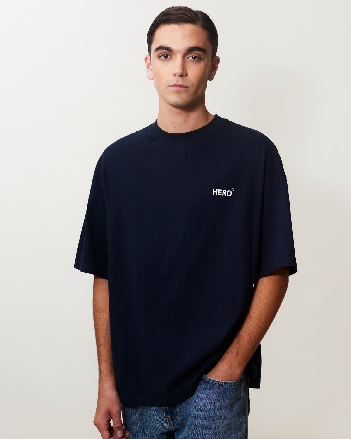 T-SHIRT CORNICHE TEE - NAVY
