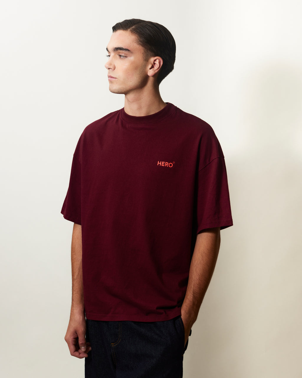 T-SHIRT CORNICHE TEE - BURGHUNDY