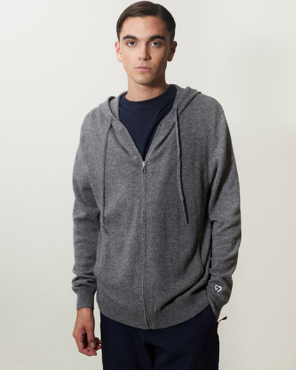 GILET AUDRAN ZIP - GREY MELANGE