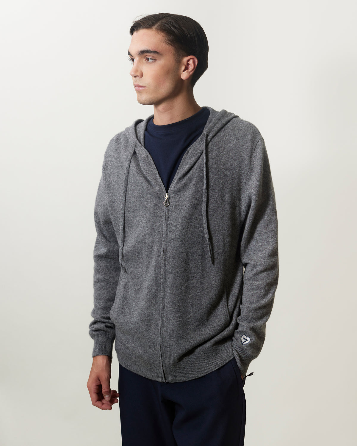 GILET AUDRAN ZIP - GREY MELANGE