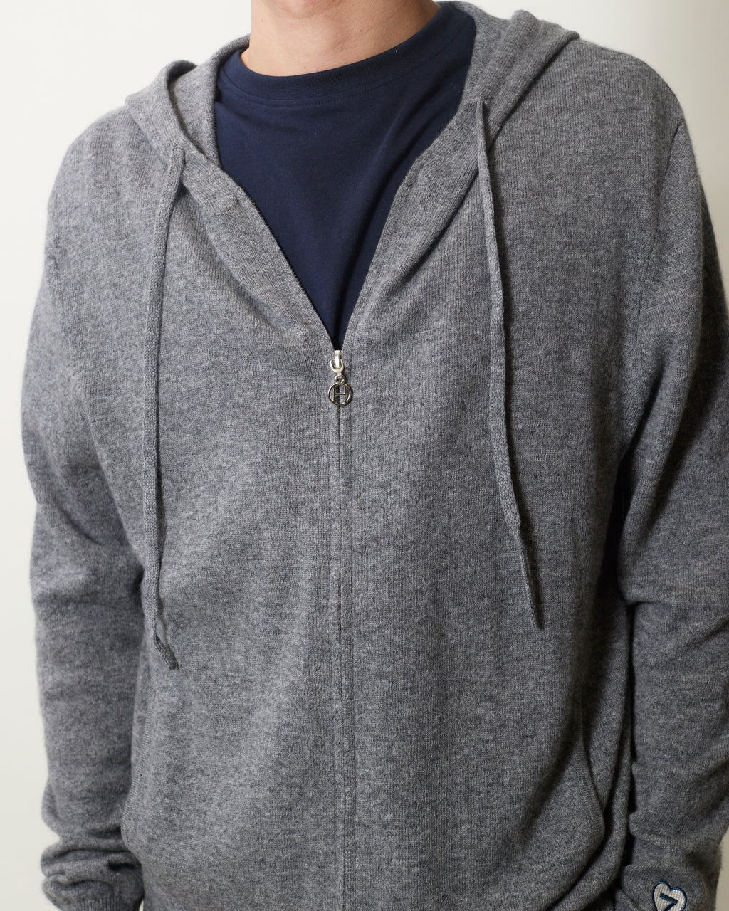 GILET AUDRAN ZIP - GREY MELANGE