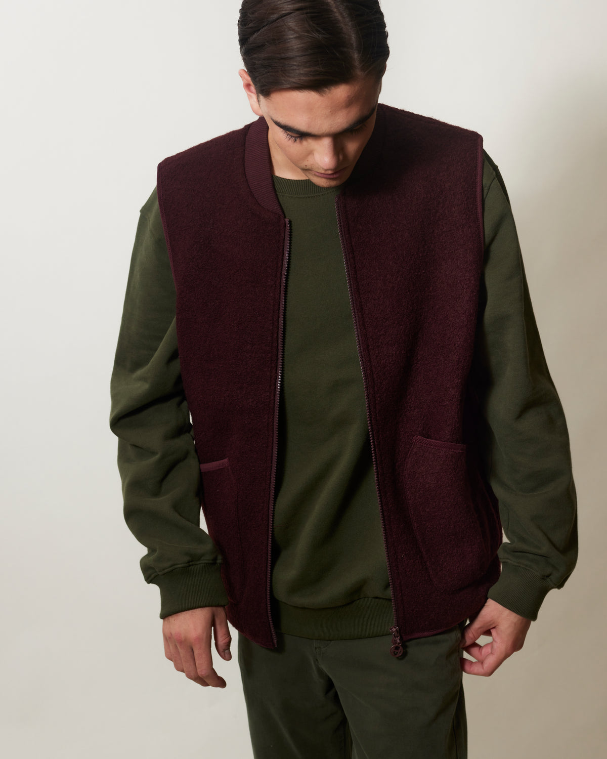 VESTE ARTHUR - BURGUNDY