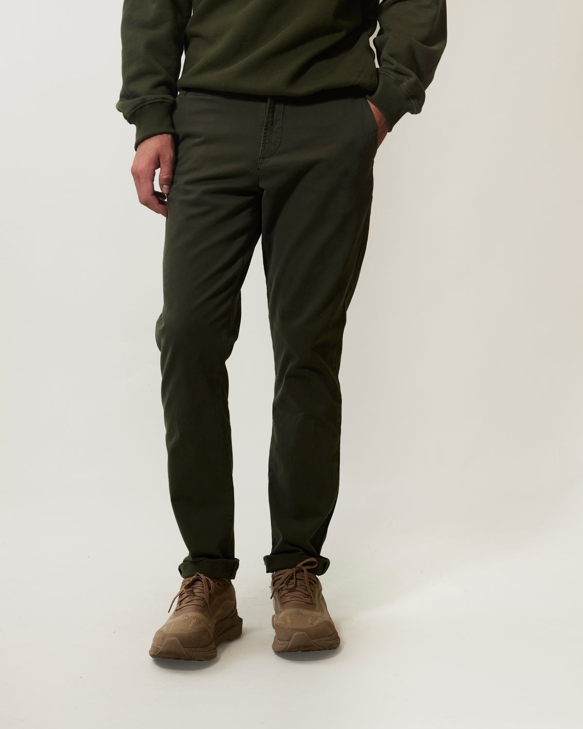 PANTALON BASIC CHINO - MILITARY