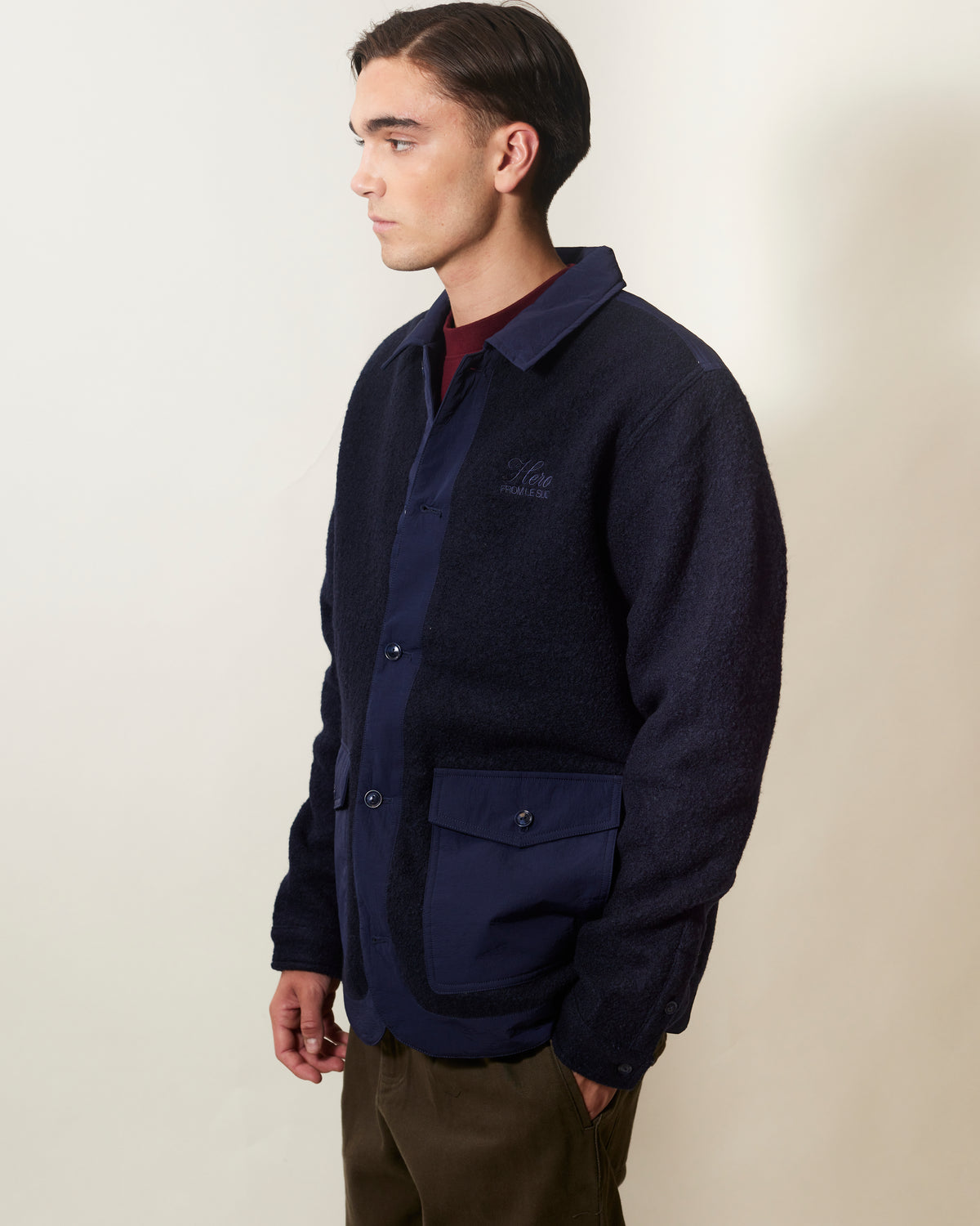 VESTE CESAR WOOL - NAVY