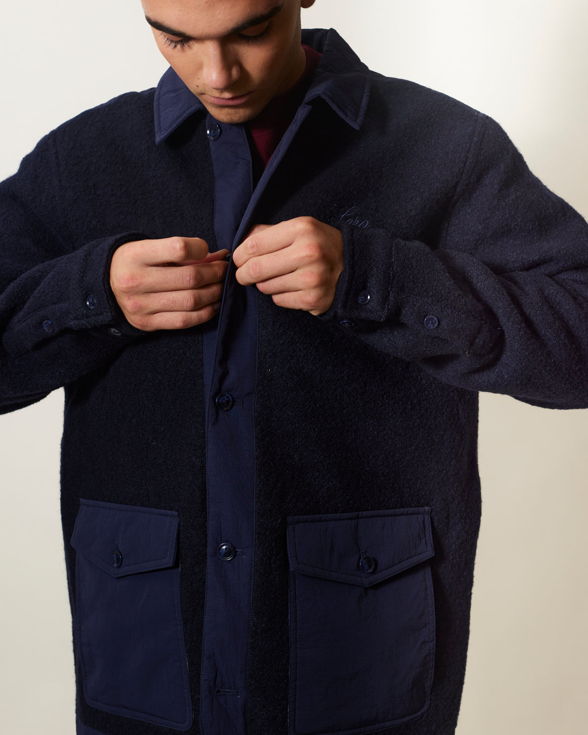 VESTE CESAR WOOL - NAVY