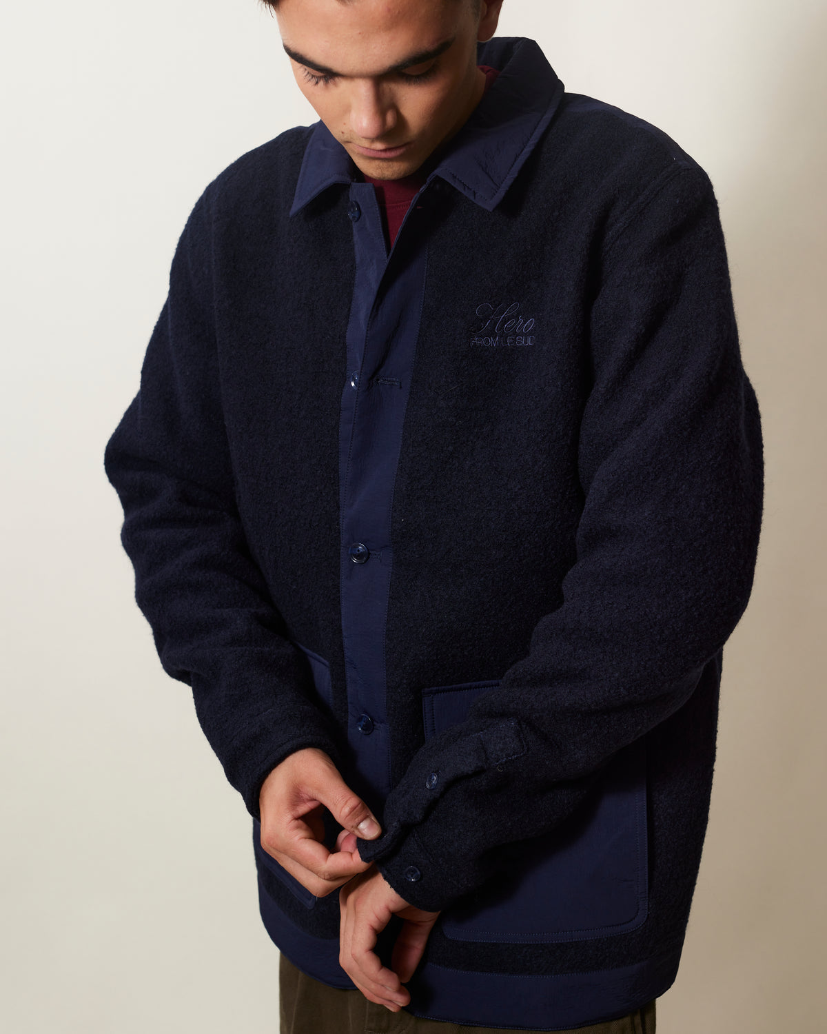 VESTE CESAR WOOL - NAVY